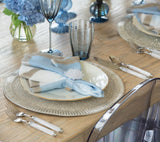 Bevel Placemat in Silver & Crystal Set of 4 by Kim Seybert at Fig Linens and Home - Lifestyle 3