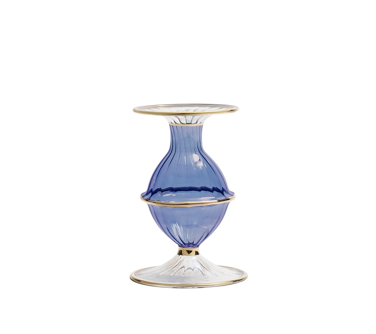 Blossom Candle Holder in Blue by Kim Seybert at Fig Linens and Home