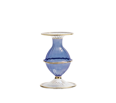 Blossom Candle Holder in Blue by Kim Seybert at Fig Linens and Home
