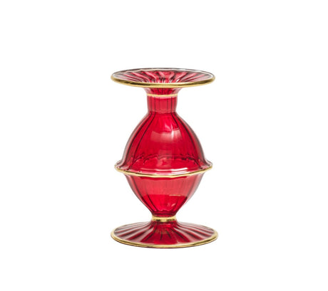 Blossom Candlestick Holder in Ruby Kim Seybert at Fig Linens and Home