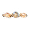 Borealis Napkin Ring in Iridescent & Champagne, Set of 4 Kim Seybert at Fig Linens and Home 7