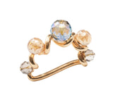 Borealis Napkin Ring in Iridescent & Champagne, Set of 4 Kim Seybert