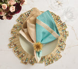 Borealis Placemat in Gold/Multi, Set of 2 Kim Seybert at Fig Linens and Home 2