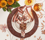 Botanica Napkin in Ivory & Brown Set of 4 by Kim Seybert - Lifestyle 1