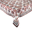 Botanica Tablecloth in Ivory & Brown by Kim Seybert Ivory/Brown 126"L x 54"W x 0.1"H at FIG LINENS AND HOME 1