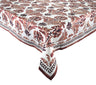Botanica Tablecloth in Ivory & Brown by Kim Seybert Ivory/Brown 126"L x 54"W x 0.1"H at FIG LINENS AND HOME 1