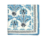 Botanica Tablecloth in Ivory & Navy by Kim Seybert Ivory/Navy 126"L x 54"W x 0.1"H at FIG LINENS AND HOME 2