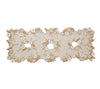 Kim Seybert Bramble Table Runner in Ivory, Natural & Gold at Fig Linens and Home 1