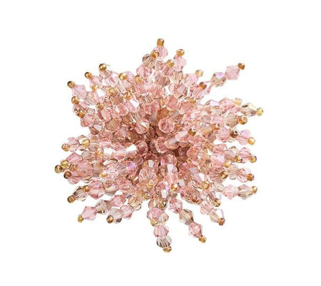 Brilliant Napkin Ring in Blush Set of 4 by Kim Seybert - Top of Napkin Ring