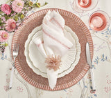 Brilliant Napkin Ring in Blush Set of 4 by Kim Seybert at Fig LInens and Home - Lifestyle 8