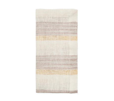 Broad Stripe Gray/White Napkin | Kim Seybert at Fig Linens and Home