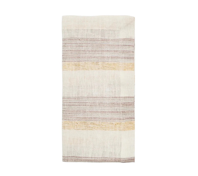 Broad Stripe Gray/White Napkin | Kim Seybert at Fig Linens and Home
