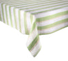 Broad Stripe Tablecloth in Green & White by Kim Seybert at Fig Linens and Home 1