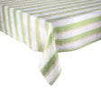 Broad Stripe Tablecloth in Green & White by Kim Seybert at Fig Linens and Home 1