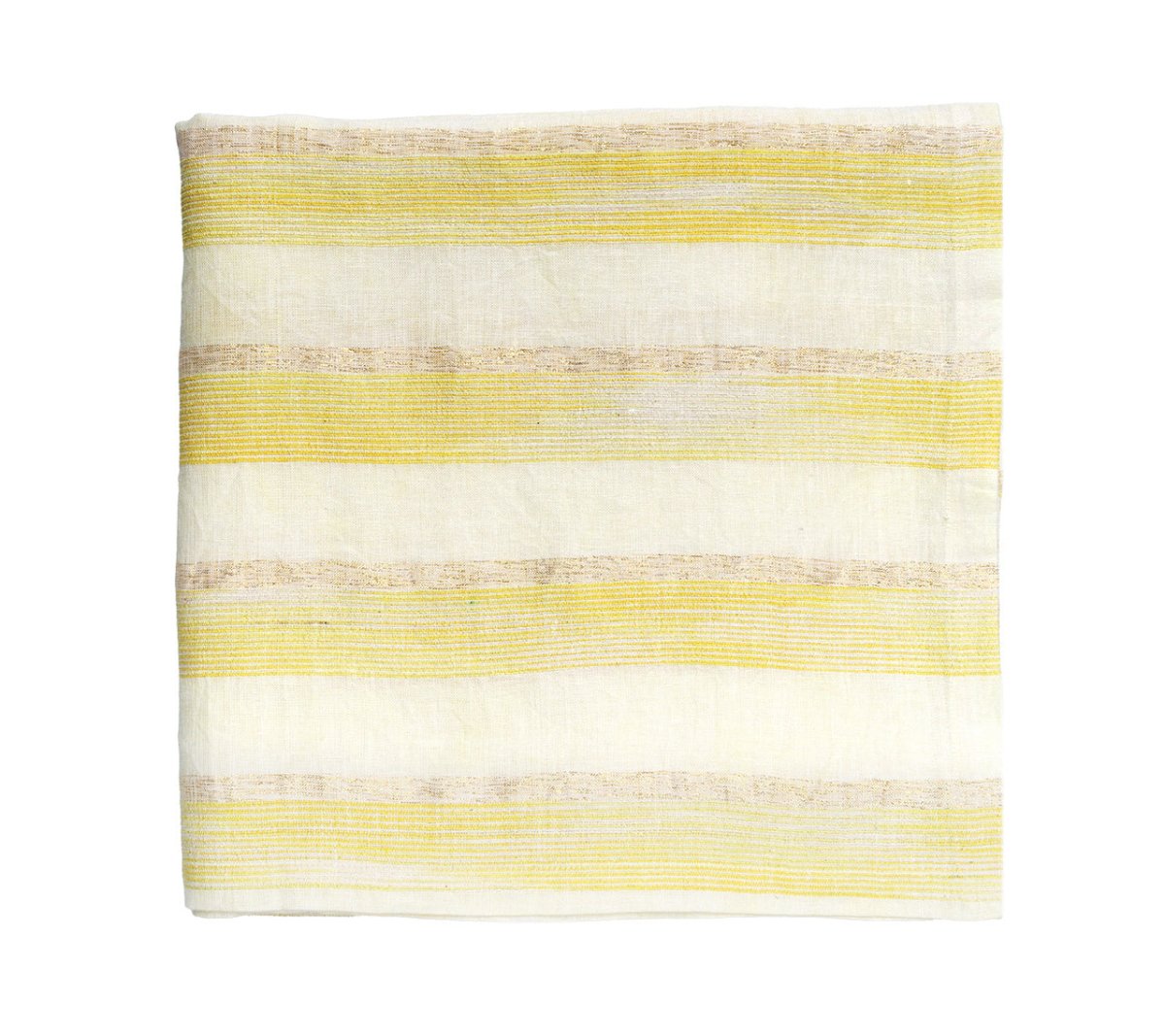 Broad Stripe Tablecloth in Yellow & White by Kim Seybert at Fig Linens and Home 4