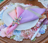 Butterflies Napkin Rings in Multi Set of 4 in a Gift Box by Kim Seybert at Fig Linens and Home 6