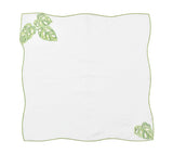 Kim Seybert Calypso Napkin in White & Green at Fig Linens and Home - View 2