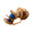 Calypso Napkin Ring in Natural & Blue Set of 4 by Kim Seybert at Fig Linens and Home 1