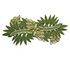 Calypso Runner in Green & Gold | Kim Seybert Table Runner at Fig Linens and Home 1