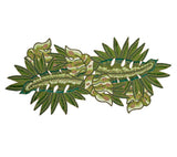 Calypso Runner in Green & Gold | Kim Seybert Table Runner at Fig Linens and Home 1