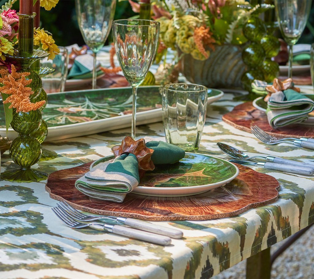 Cedar Placemat in Brown Set of 4 by Kim Seybert at Fig Linens and Home 5