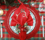 Christmas Carol Napkin Rings Set of 4 by Kim Seybert at Fig Linens and Home - Holiday Table 2