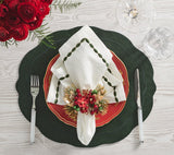 Christmas Carol Napkin Rings Set of 4 by Kim Seybert at Fig Linens and Home - Holiday Table 4