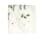 Christmas Carol Tablecloth White, Red & Green | Holiday Table Linens at Fig Linens and Home 2