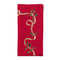 Xmas Ribbon Napkin in Red, Green & Gold, Set of 4 Kim Seybert