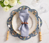 Classic Napkin in Dusty Blue | Set of 4 Napkins by Kim Seybert at Fig Linens and Home - Lifestyle