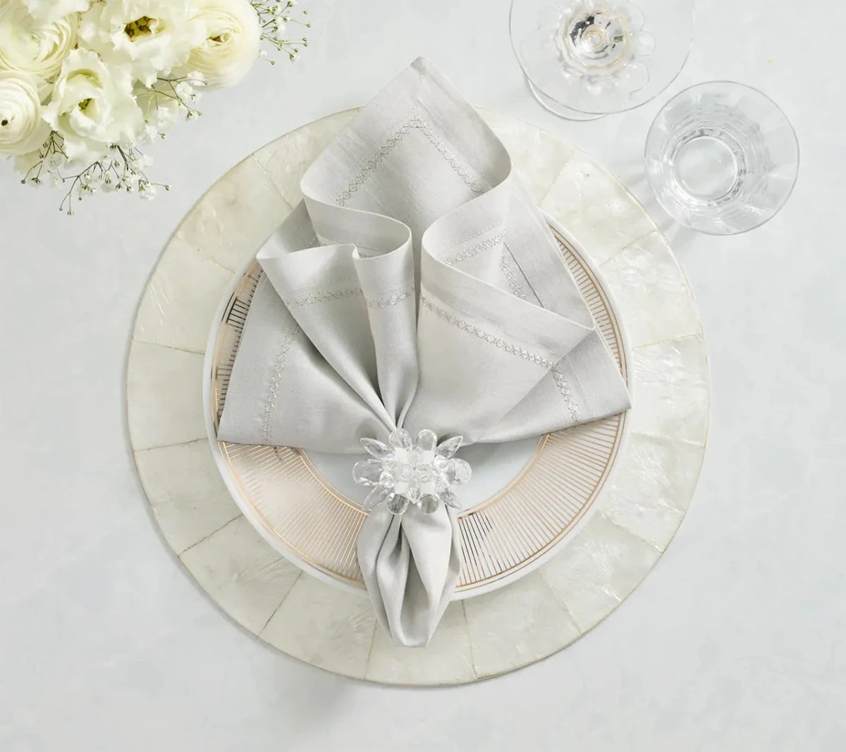 Classic Elephant Napkin Detail 5 | Kim Seybert at Fig Linens and Home