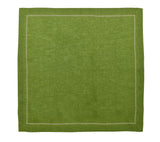 Classic Napkin in Spring Green Set of 4 by Kim Seybert - Flat Napkin View