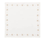 Clover White/Natural/Gray Napkin Detail 6 | Kim Seybert at Fig Linens and Home