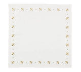 Clover White/Sage Napkin Detail 3 | Kim Seybert at Fig Linens and Home
