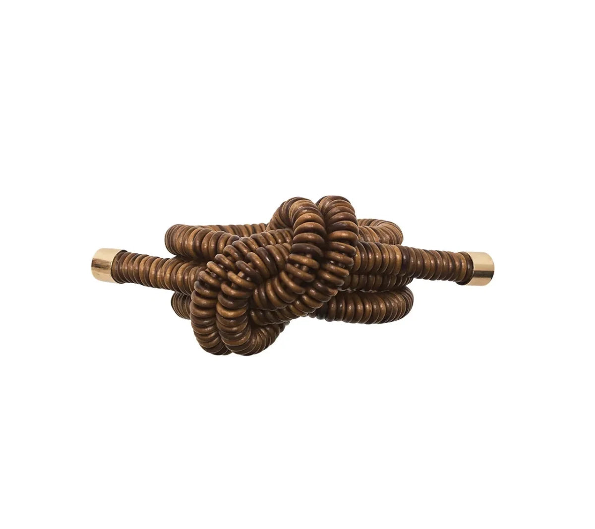 Coil Brown Napkin Ring Detail 6 | Kim Seybert at Fig Linens and Home