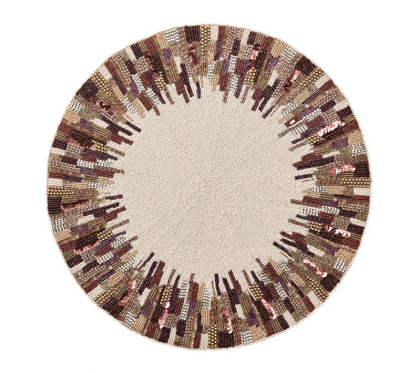 Diadem Brown/Multi Placemat | Kim Seybert at Fig Linens and Home