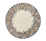 Diadem Placemat in Ivory & Blue, Set of 2 Kim Seybert at Fig Linens and Home