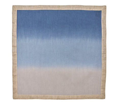 Dip Dye Napkin in Blue & Gray Set of 4 by Kim Seybert Blue/Gray 21"L x 21"W x 0.1"H Napkin - Set of 4 at FIG LINENS AND HOME 3