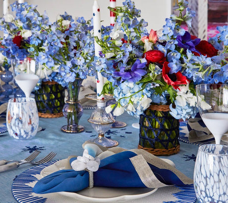 Dip Dye Napkin in Blue & White Set of 4 by Kim Seybert 5