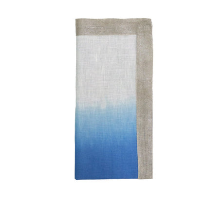 Dip Dye Napkin in Blue & White Set of 4 by Kim Seybert 3