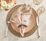 Dip Dye Napkin in Blush & Gold Set of 4 by Kim Seybert 6