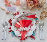 Dip Dye Napkin in Coral & Salmon Set of 4 by Kim Seybert 1