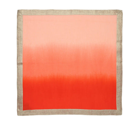 Dip Dye Napkin in Coral & Salmon Set of 4 by Kim Seybert 2