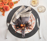 Dip Dye Napkin in Gray & Black Set of 4 by Kim Seybert 1