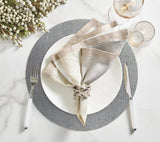 Dip Dye Napkin in Gray & Silver Set of 4 by Kim Seybert 3