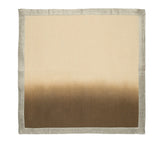 Dip Dye Napkin in Natural Brown & Gold Set of 4 by Kim Seybert 2