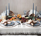 Dip Dye Napkin in Natural Brown & Gold Set of 4 by Kim Seybert 5