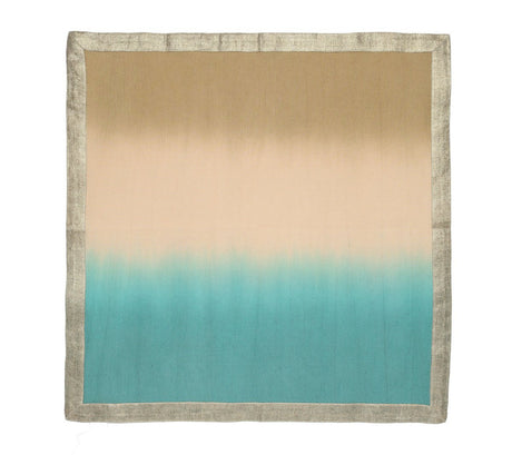 Dip Dye Napkin in Natural & Seafoam Set of 4 by Kim Seybert 2
