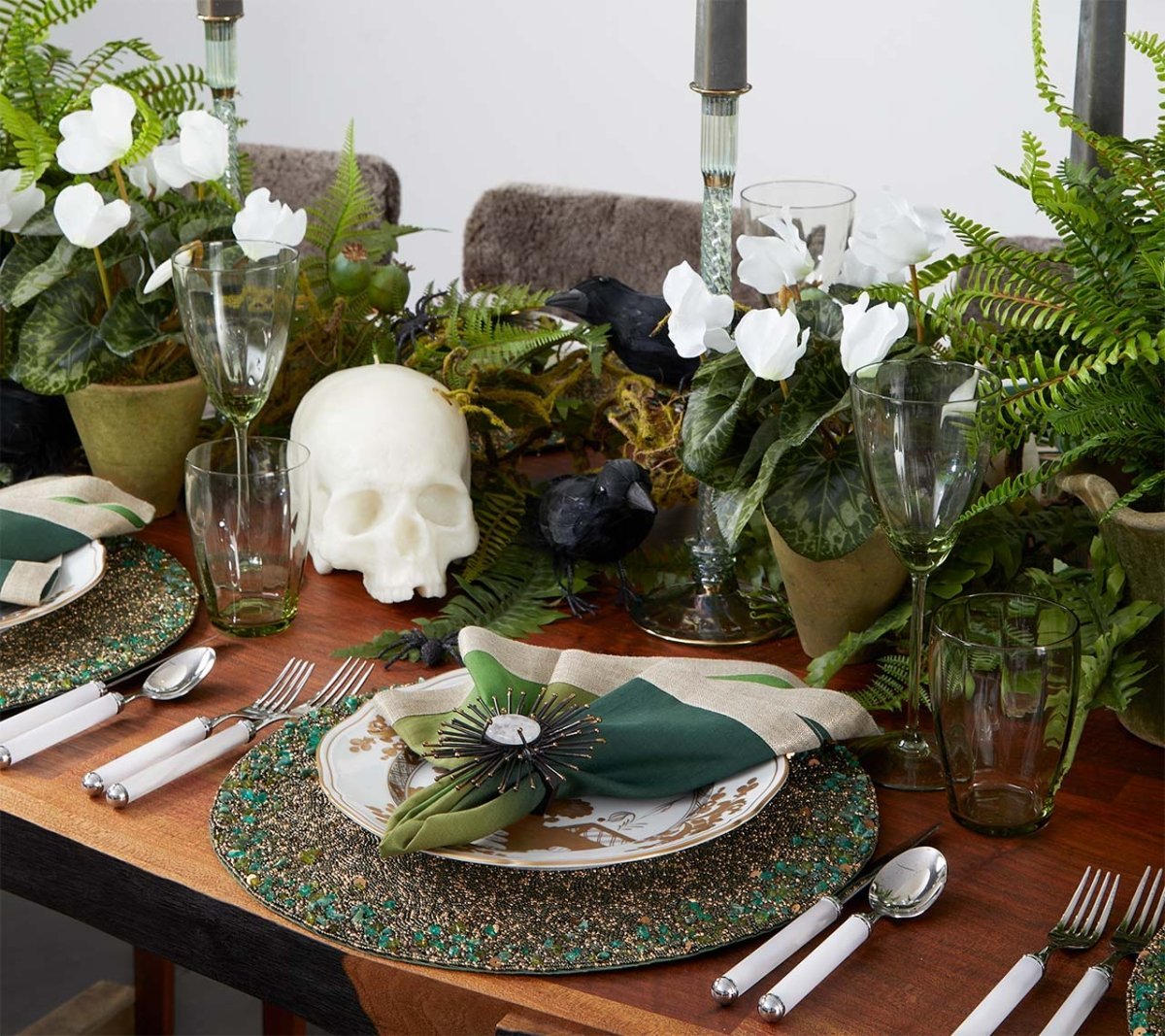 Dip Dye Napkin in Olive & Green Set of 4 by Kim Seybert 3