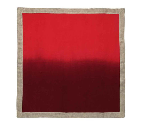 Dip Dye Napkin in Red & Burgundy Set of 4 by Kim Seybert 2